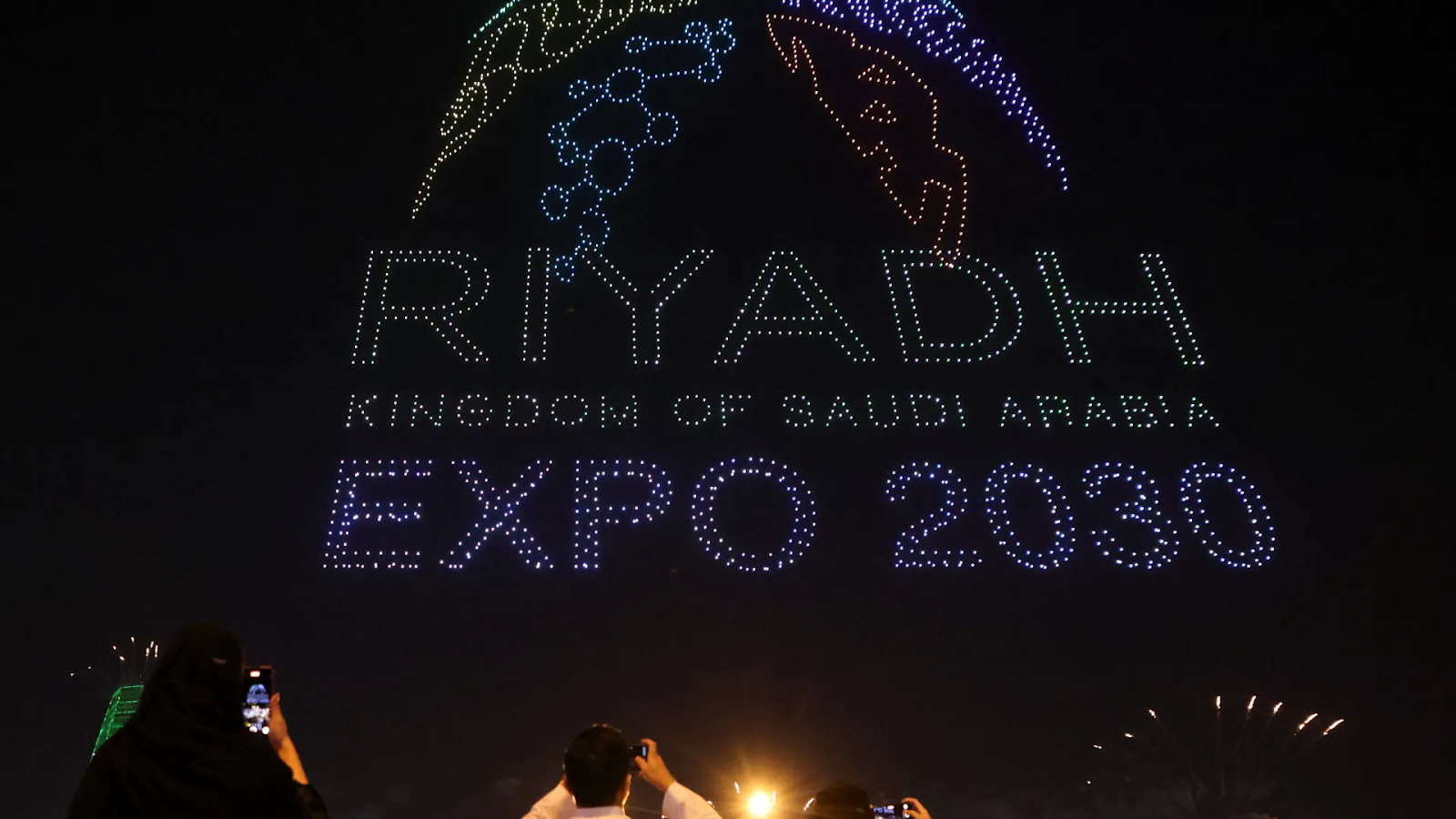 The celebration of Riyadh becoming the host for Expo 2030 - (Credits Al Jazeera)