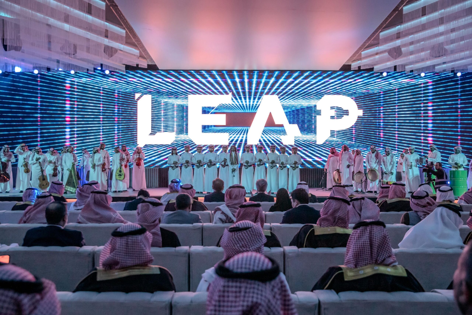 A performance happening at LEAP Saudi Arabia - (Credits WIRED Middle East)