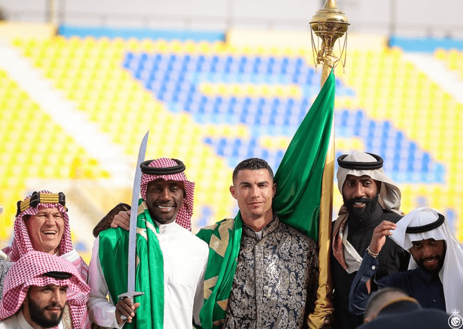 Ronaldo celebrating Saudi Founding Day with Al Nassr teammates - (Credits Al Nassr FC)