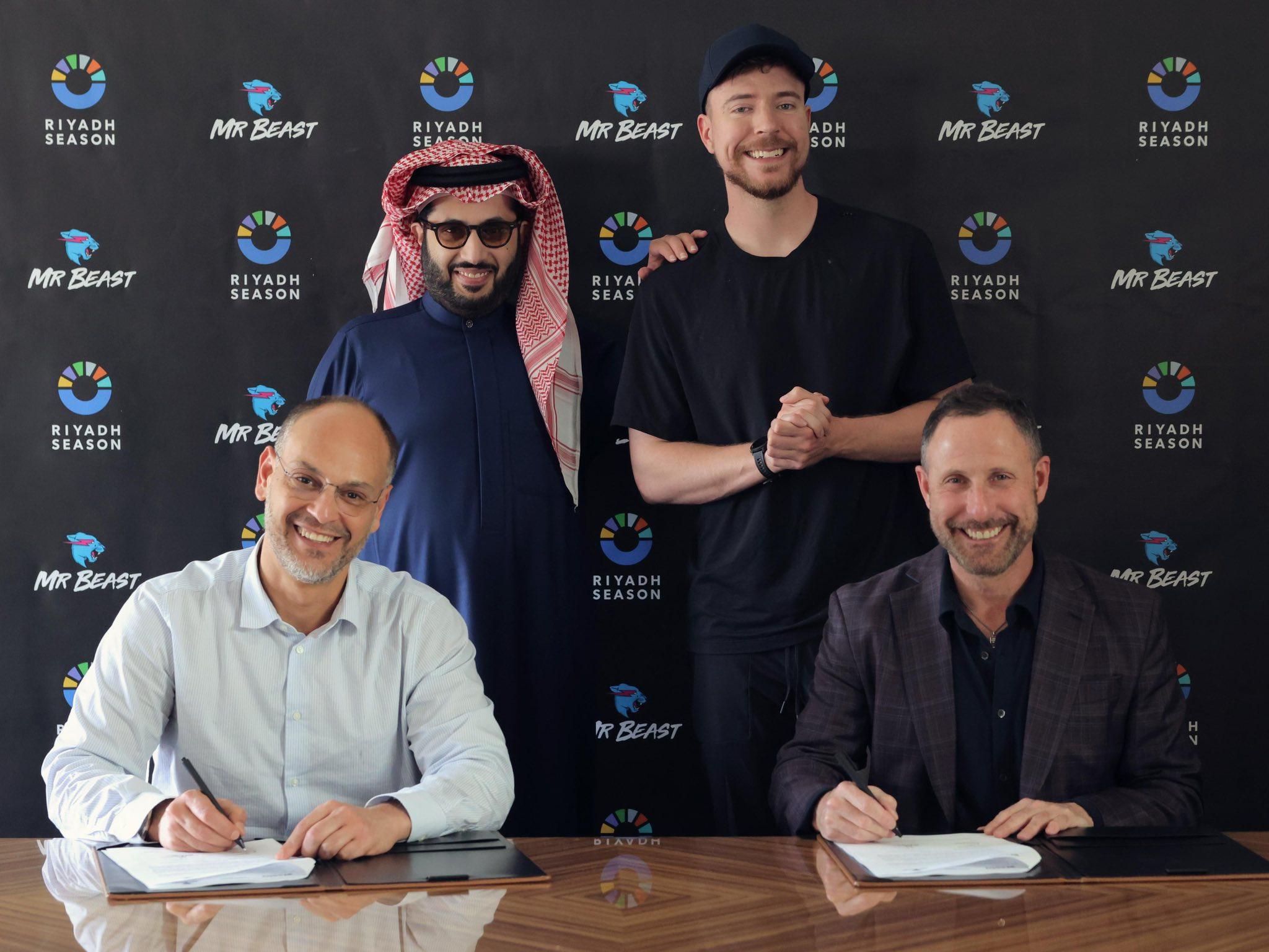 MrBeast Signed with Riyadh Season: Epic Challenges, Exclusive Content & The First-Ever Mr. Beast Park in Saudi Arabia